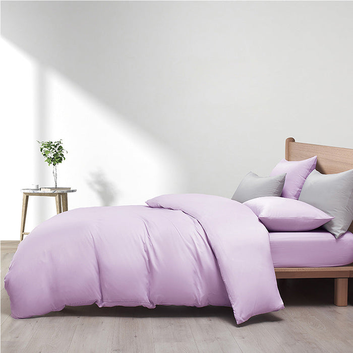 Silkyluxe 1000TC Lilac Fitted Sheet Set | Silkysoft Bedset